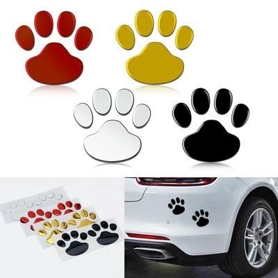 Автомобиль наклейка Cool Design Paw 3D Animal Dog Cat Bear Foot Prints Footprint 3M Decal Car Sticke