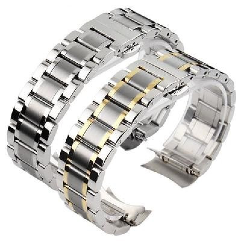 Изогнутый конец Ремешок для часов из нержавеющей стали для Tissot 1853 Couturier T035 14/16/17/18/22