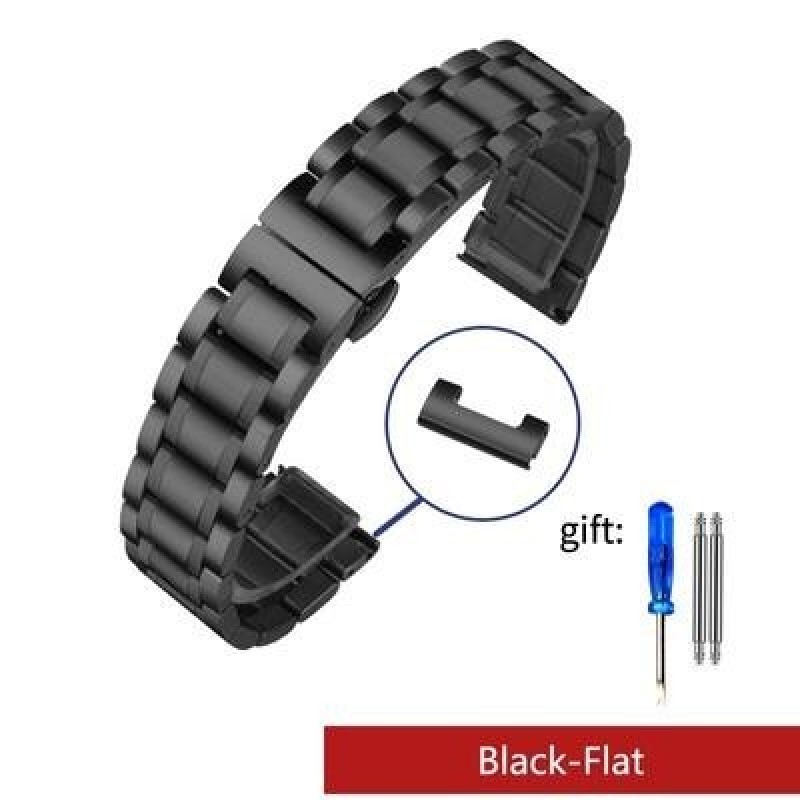 Изогнутый конец Ремешок для часов из нержавеющей стали для Tissot 1853 Couturier T035 14/16/17/18/22
