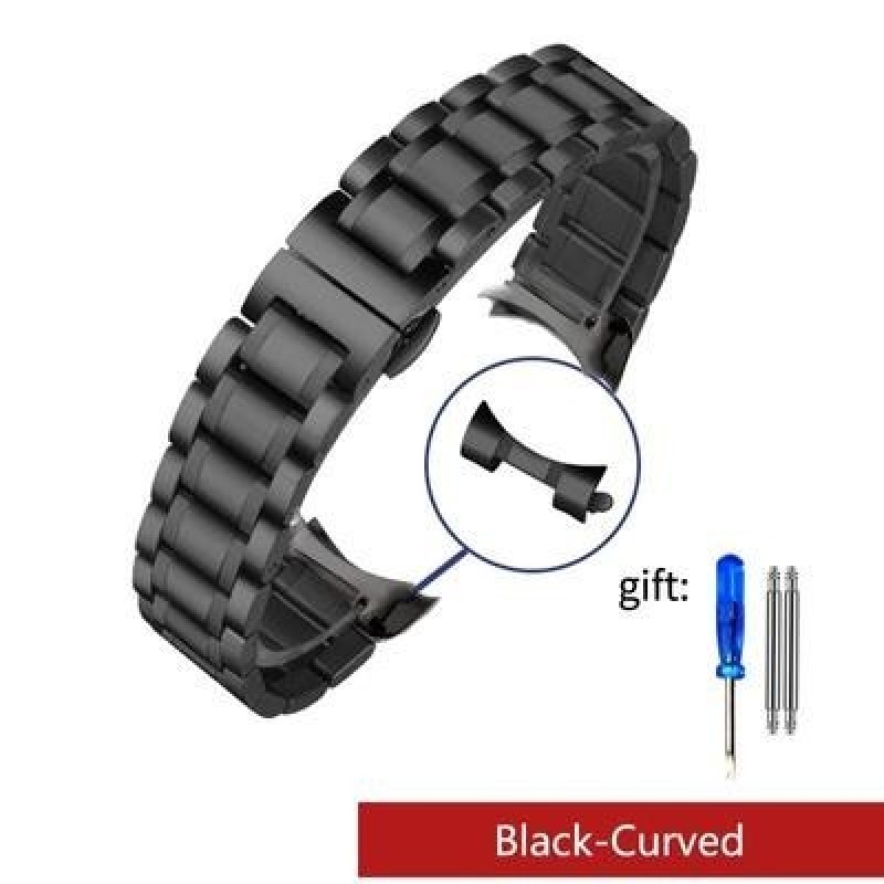 Изогнутый конец Ремешок для часов из нержавеющей стали для Tissot 1853 Couturier T035 14/16/17/18/22