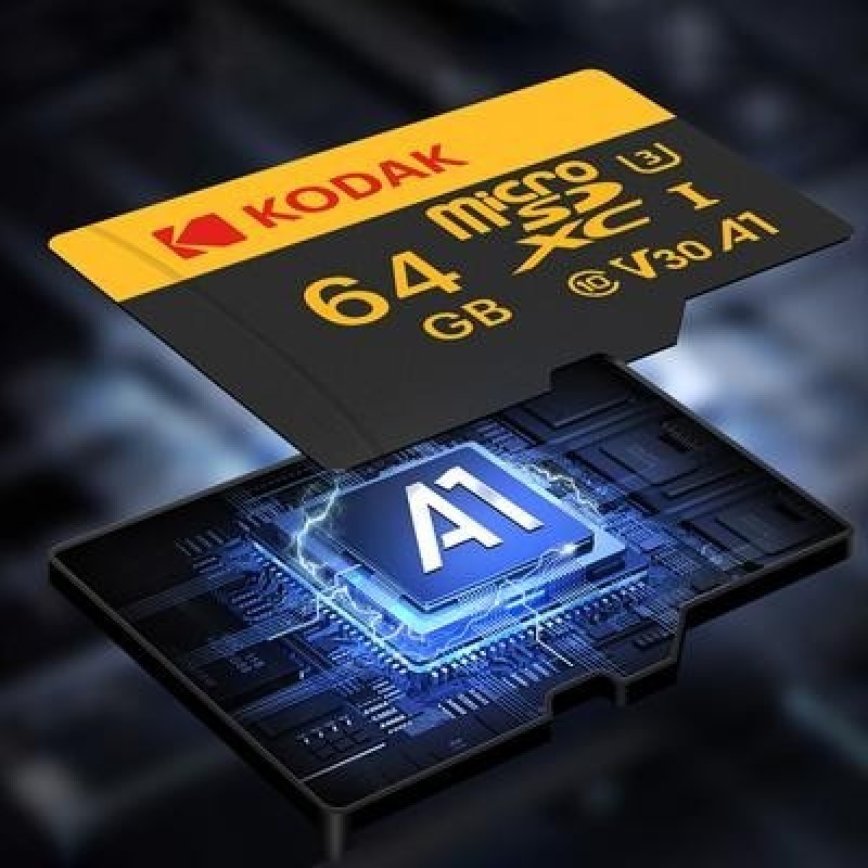 Карта флэш-памяти KODAK ULTRA PERFORMANCE U3 V30 A1 microSDXC UHS-I с адаптером класса 10 UHS-1, до