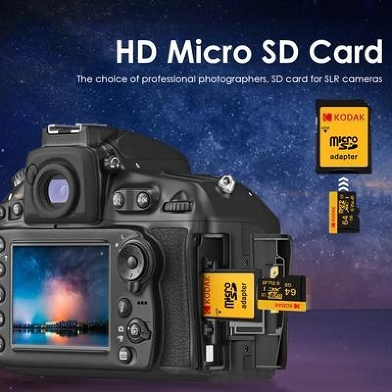 Карта флэш-памяти KODAK ULTRA PERFORMANCE U3 V30 A1 microSDXC UHS-I с адаптером класса 10 UHS-1, до