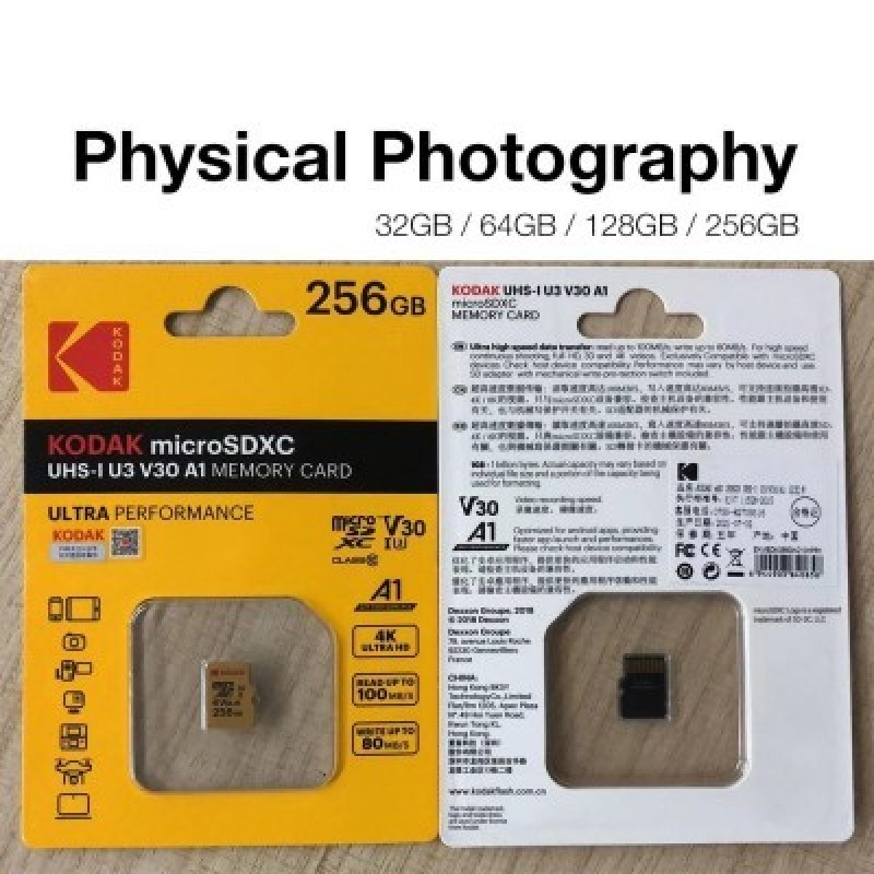 Карта памяти Высокая скорость 100 МБ / с 32 ГБ A1 Класс 10 UHS-I 64 ГБ 128 ГБ Micro SD-карта 256 ГБ