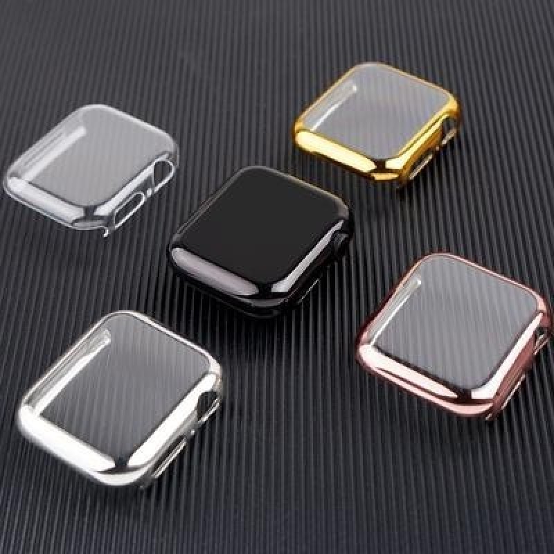 Чехол для Apple Watch Чехол 44мм/40мм 42мм/38мм Аксессуары мягкий многоборье ТПУ Бампер Защитная пле