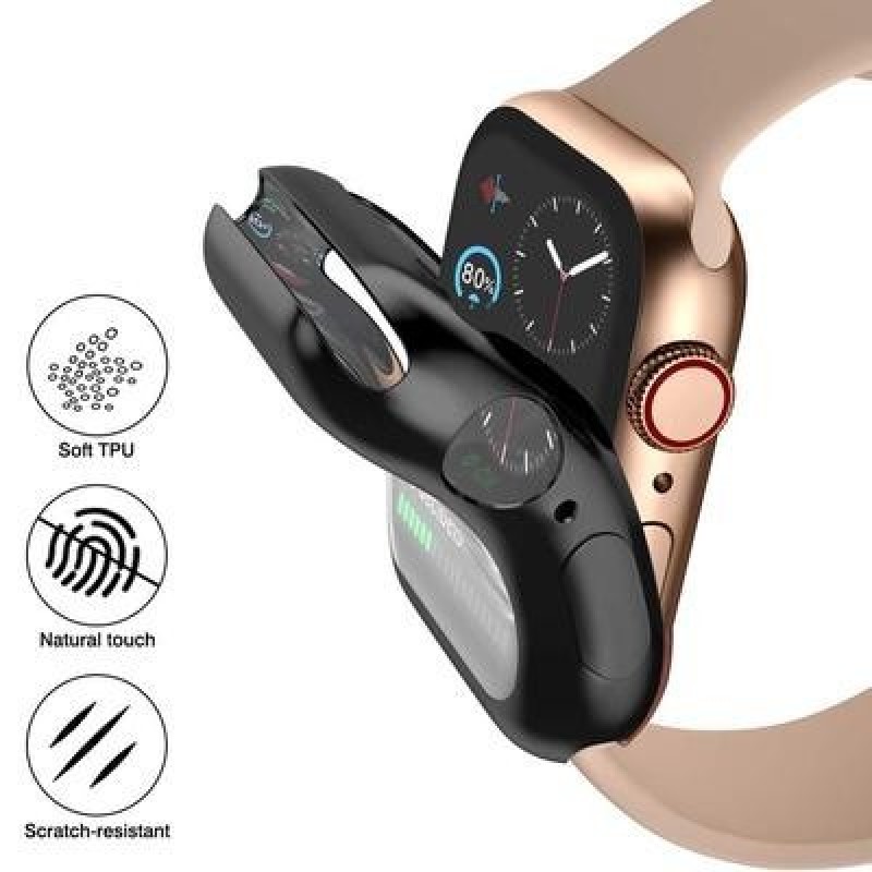 Чехол для Apple Watch Чехол 44мм/40мм 42мм/38мм Аксессуары мягкий многоборье ТПУ Бампер Защитная пле