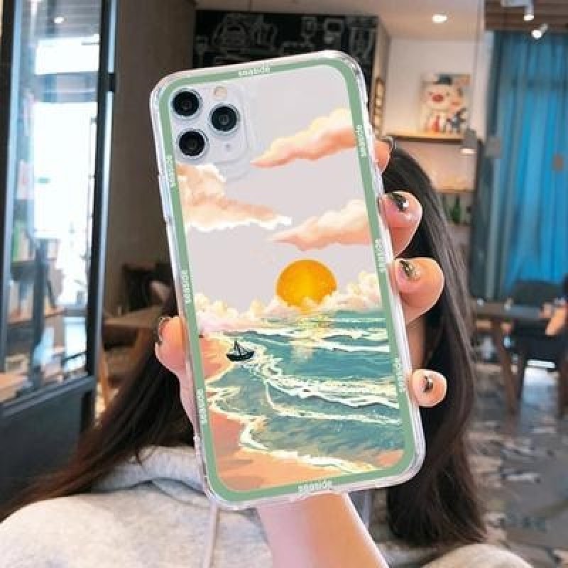 Винтаж Пейзаж Масляная живопись Чехол для iPhone 14 13 12 Pro Max Xiaomi Mi 12 11T Redmi 10C Note 11