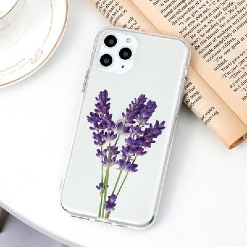 Лаванда Цветы Девушка Прозрачный чехол для телефона для iPhone 13 12 11 Pro Max Xiaomi Mi 10T Redmi