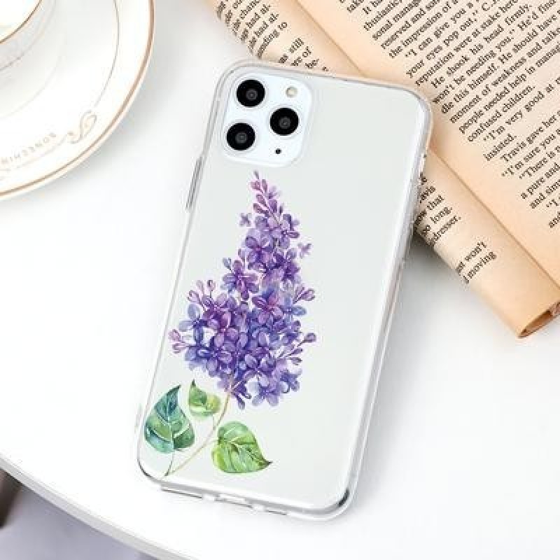 Лаванда Цветы Девушка Прозрачный чехол для телефона для iPhone 13 12 11 Pro Max Xiaomi Mi 10T Redmi