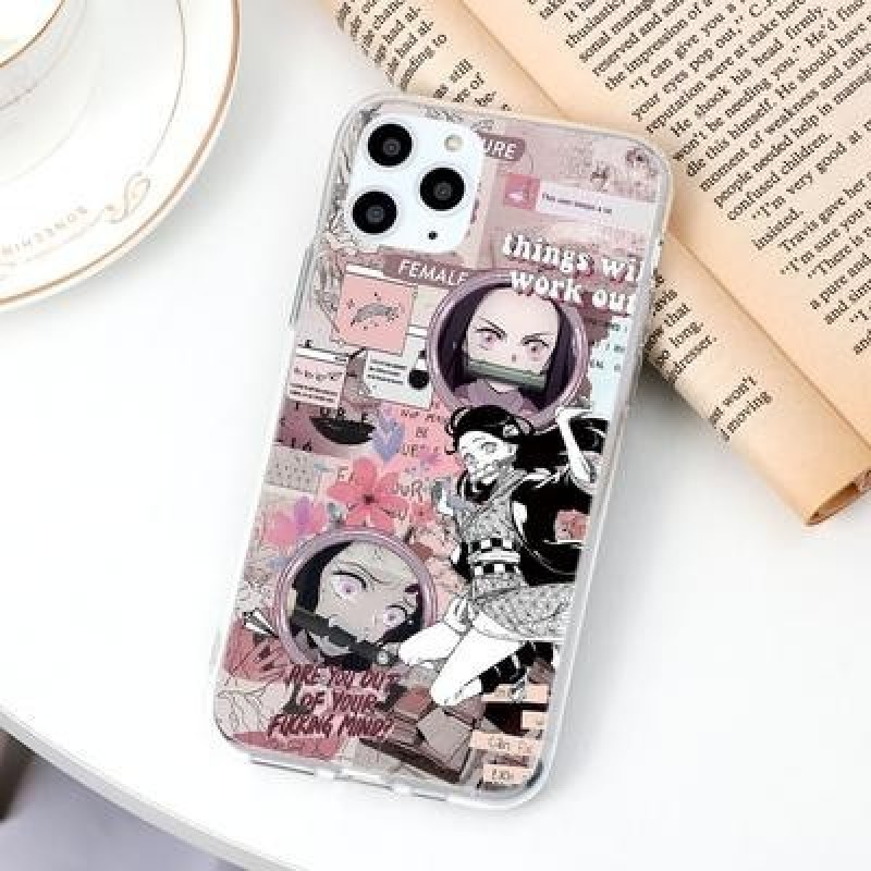 Demon Slayer Аниме Мягкий TPU Чехол для телефона для iPhone 11 13 12 Pro Max XR 8 Samsung A51 A50 A3