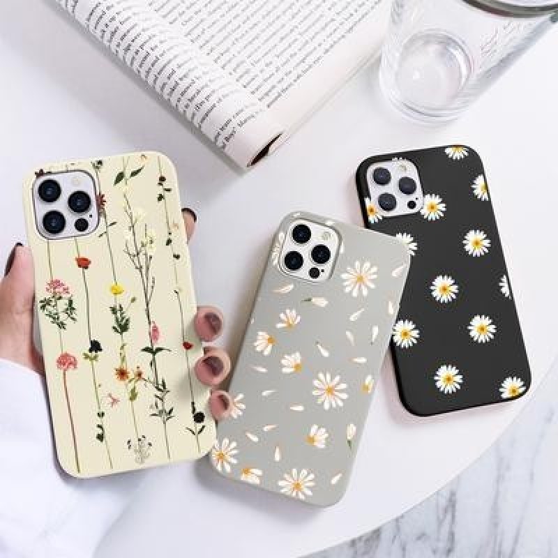 Цветы Маленький Ромашка Чехол для телефона для iPhone 11 13 12 Pro Max 8 7 6 XS Max XR Samsung Galax