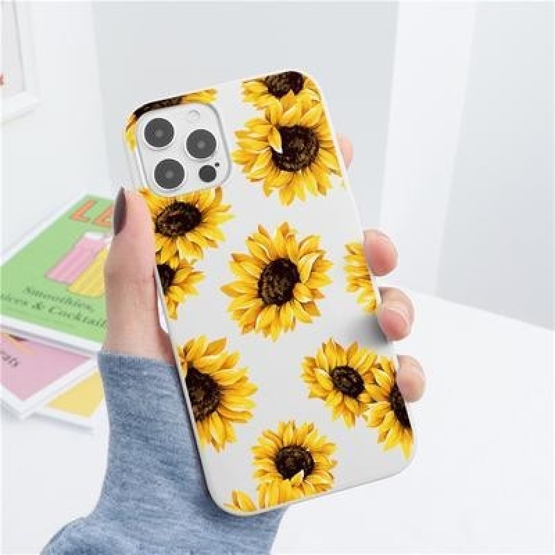 Daisy Цветок Мягкий чехол для iPhone 13 12 11 Pro Max XR X Samsung A52 A32 A50 A51 S21 A12 Huawei P3