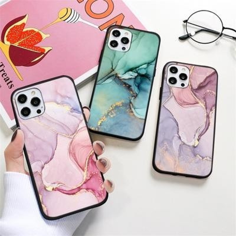 Мраморный узор Чехол для iPhone SE 2020 2022 14 13 12 11 Pro Max 8 7 Redmi 12C 10C Note 11S 10 9 Pro