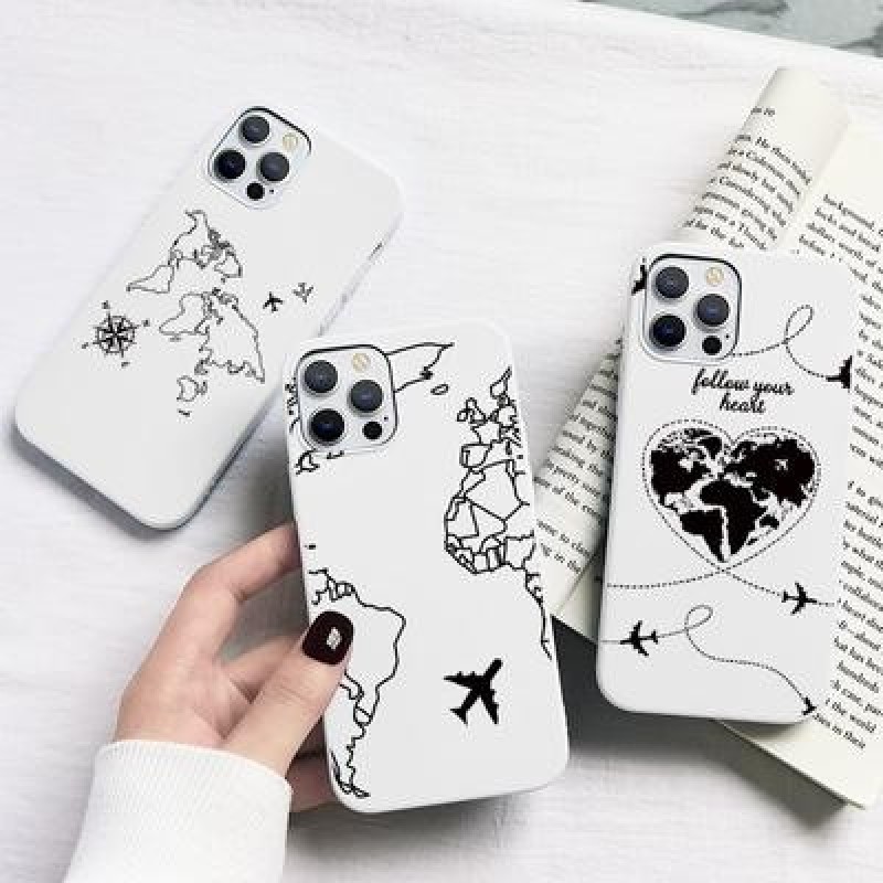 Самолет Мягкий чехол для iPhone 12 11 Pro Max XR 7 Samsung A52 A32 A50 A51 S21 S20 A12 A72 Huawei Xi