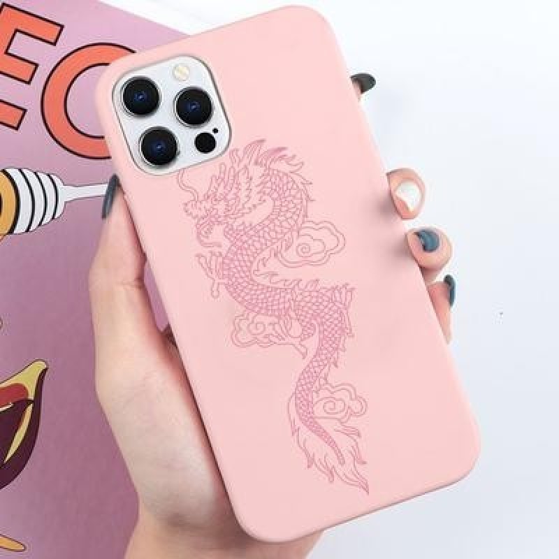 Китай Дракон Пара Печать Чехол для телефона для iPhone 13 12 11 Pro Max XR Xiaomi Redmi Note 10 9 8