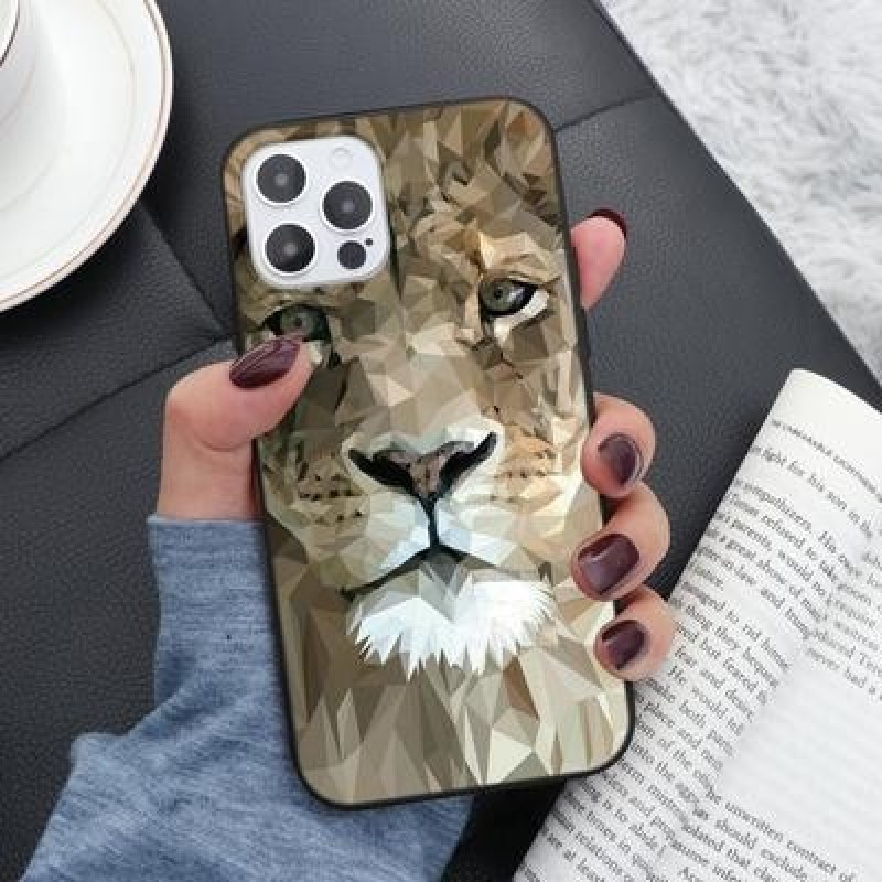Tiger Lion Мягкий чехол для телефона для iPhone 14 13 12 11 Pro XS Max X Samsung A52 A53 A51 A50 A13