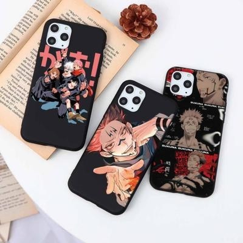 Мультфильм Джиу-джитсу Кайсен Аниме Чехол для телефона для iPhone 13 12 11 Pro Max 8 7 Samsung Galax