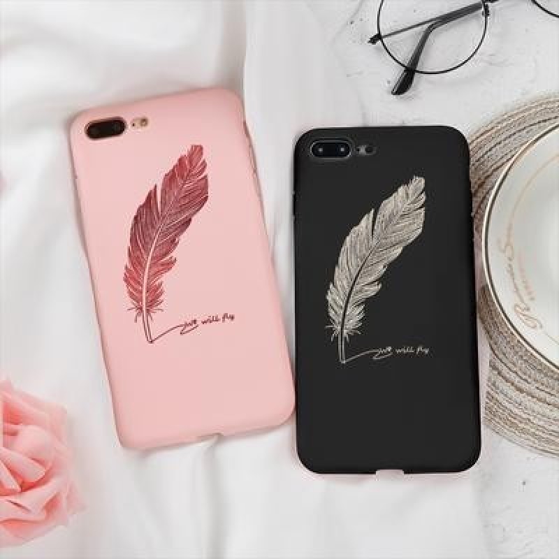 Пара Перо Чехол для телефона для iPhone 12 mini 11 Pro X XR XS Max 8 7 6 Plus SE 2020 Xiaomi Mi 10T