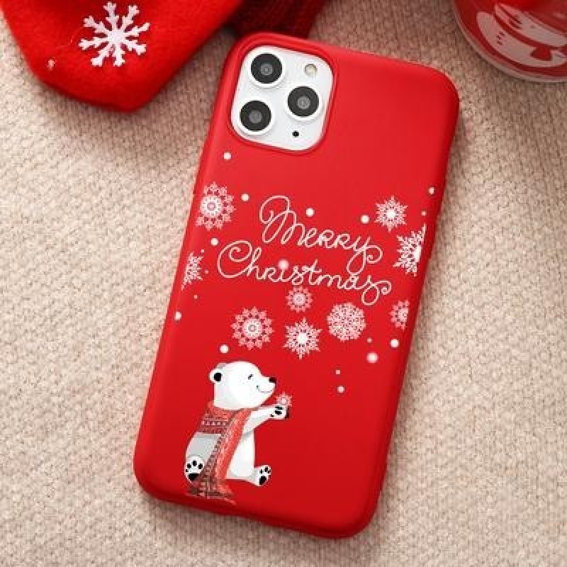 Мультфильм Рождество Санта Лось Медведь Чехол для телефона для iPhone 13 12 мини 11 Pro Макс Samsung