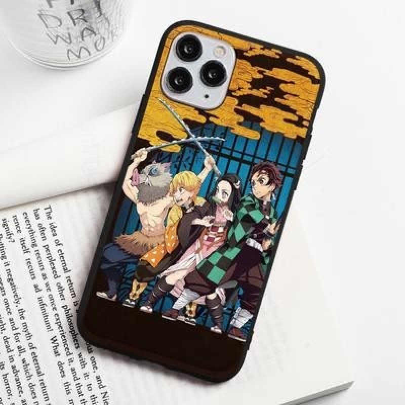 Аниме Демон Убийца Чехол для телефона для iPhone 12 mini 11 Pro 8 7 6 Plus SE 2020 X XR XS Max Samsu