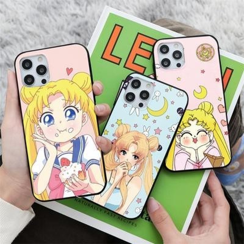 Сейлор Мун Мягкий чехол для iPhone 12 11 Pro Max XR 7 X Samsung A52 A32 A50 A51 S21 A12 A71 A72 Huaw