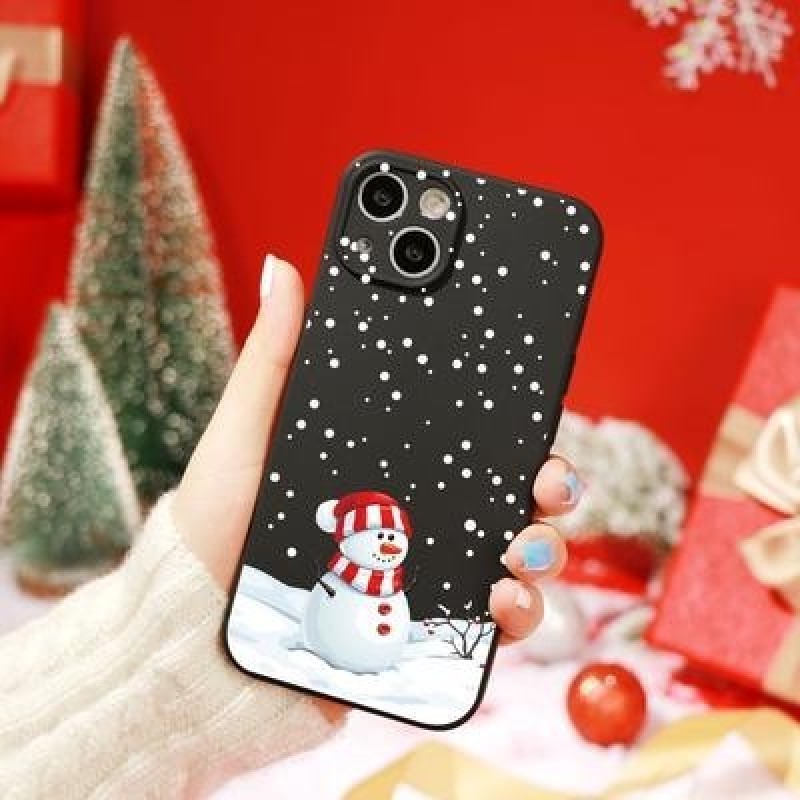 Прекрасный рождественский снеговик елка Автомобильный чехол для iPhone 11 12 13 Pro XS Max X XR Xiao
