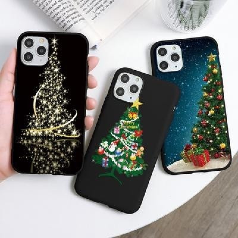 Мода Рождественская подарочная елка Чехол для телефона для iPhone 13 12 11 Pro Max XS Xiaomi Mi 11 R