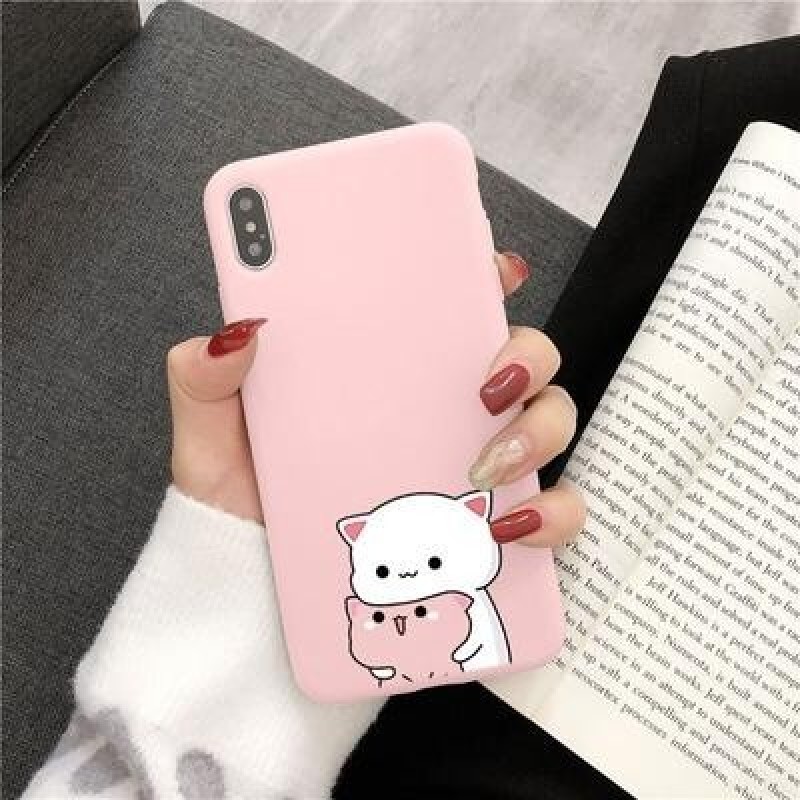 Симпатичная пара кошек Чехол для Samsung Galaxy A50 A51 A52 A72 A10 A12 A20 A32 A41 S10 S20 S21 Plus