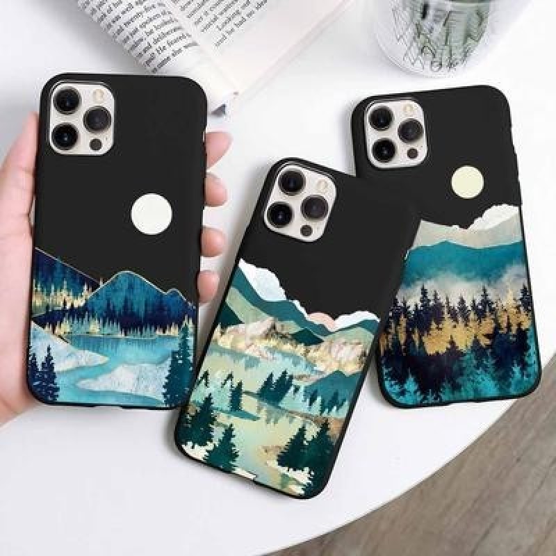 Модный пейзаж Чехол для телефона для iPhone 13 12 11 Pro Max Samsung Galaxy A52s A71 A12 Xiaomi Redm