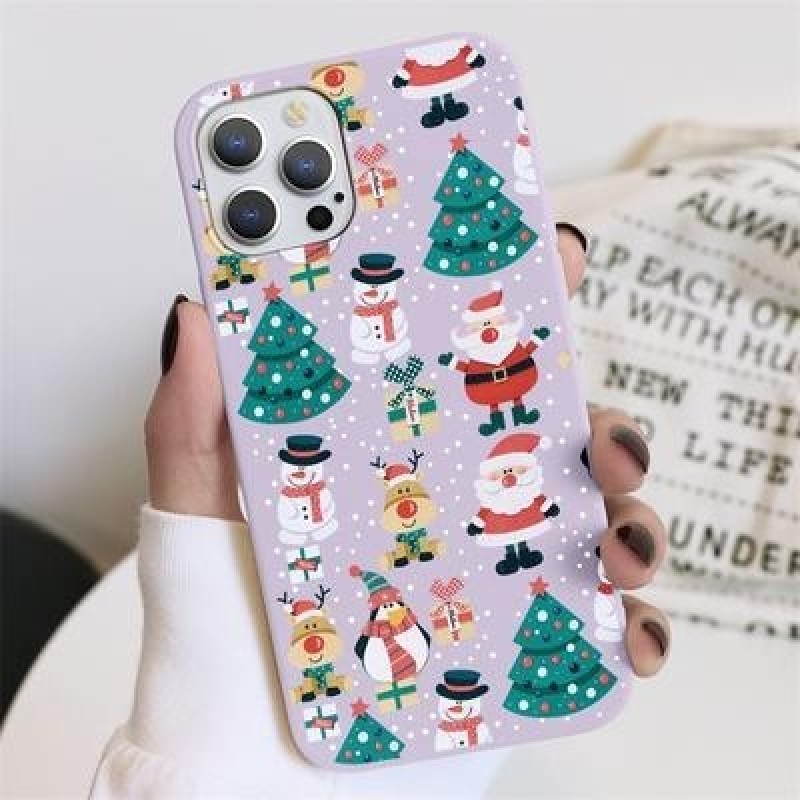 Рождественский мягкий чехол из ТПУ для iPhone 13 12 11 Pro Max XR Samsung A52 A32 A50 A51 S21 S20 A1