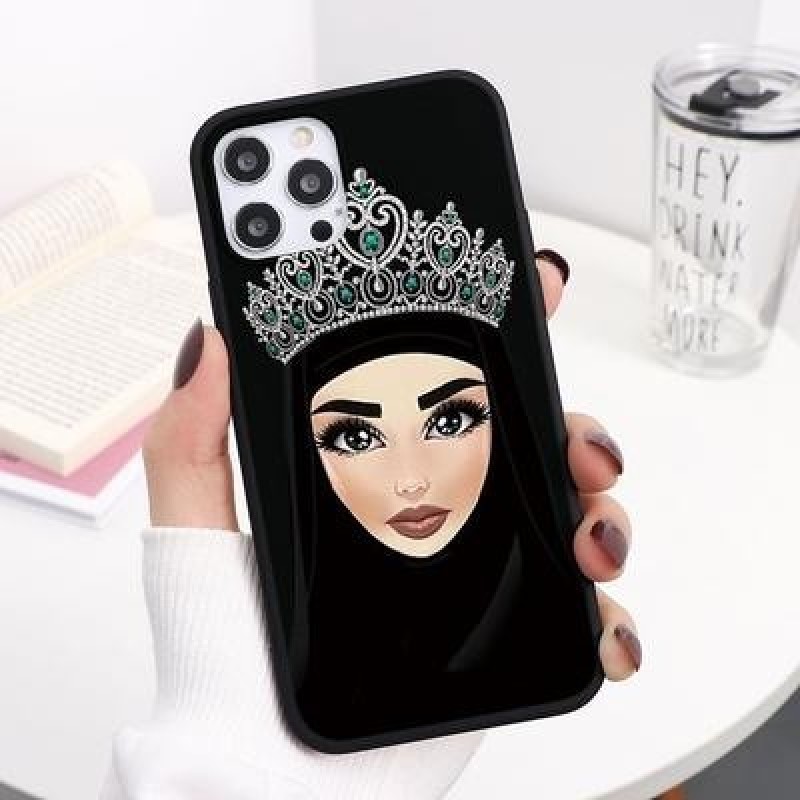 Королева Девушка Черный TPU Чехол для телефона для iPhone 13 12 11 Pro Max XS Max Xiaomi Redmi 9A 10