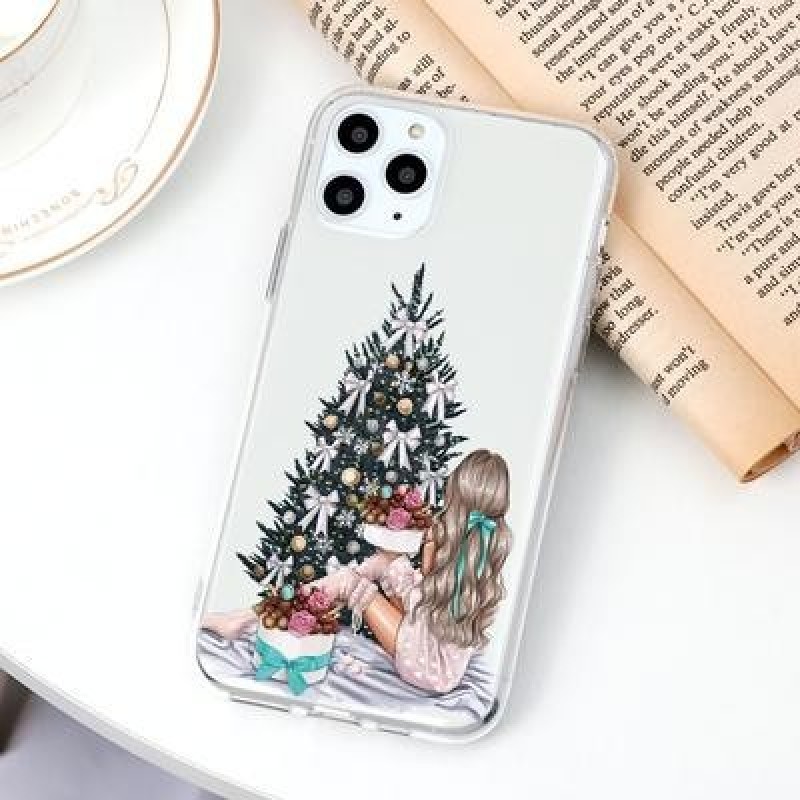 Счастливой рождественской елки женщины Чехол для телефона для iPhone 13 12 11 Pro Max Samsung Galaxy