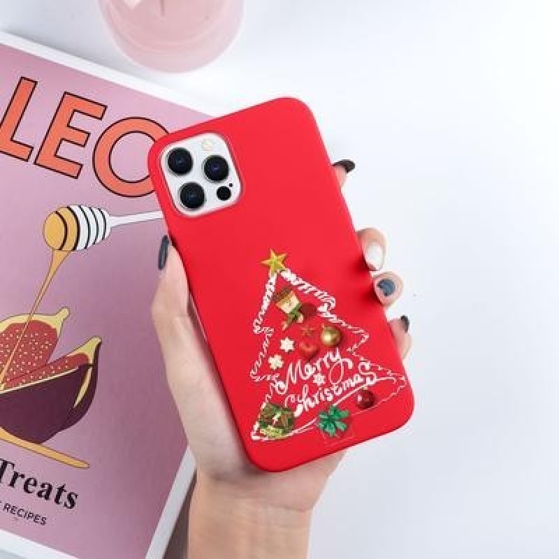 Симпатичный Рождественский Лосиный Ел чехол для телефона для iPhone 13 12 11 Pro XS Max 8 7 6 Xiaomi