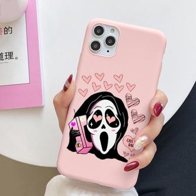 Ghostface Horror Scream TPU Чехол для телефона для iPhone 14 13 12 11 Xiaomi Redmi Note 11 10s 9 8 P