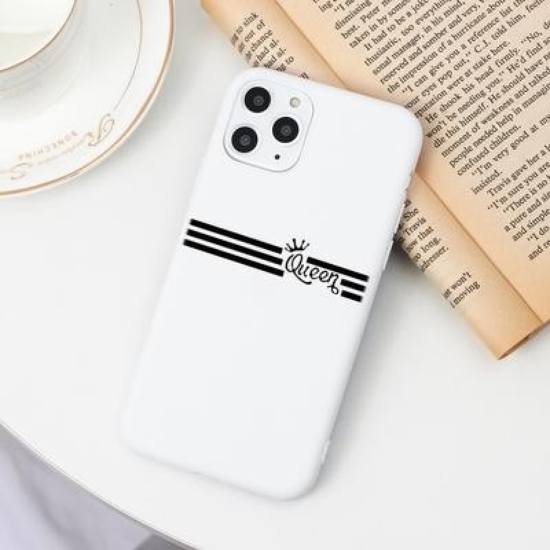 Пара Король и Королева Чехол для телефона для iPhone 12 11 Pro X XR XS Max 8 7 6 Plus SE 2020 Samsun