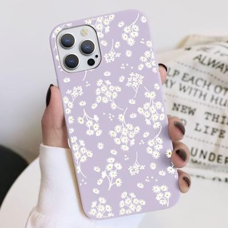 Бабочка Лаванда Цветок Чехол для iPhone 13 12 11 Pro Max XR Xiaomi Redmi Note 8 9 10 Pro Max 9A Sams