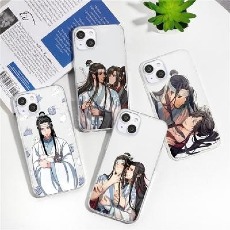 Мультфильм Wei Wuxian Аниме Мягкий TPU Чехол для телефона для iPhone 14 13 12 11 Pro Max X XR Обложк