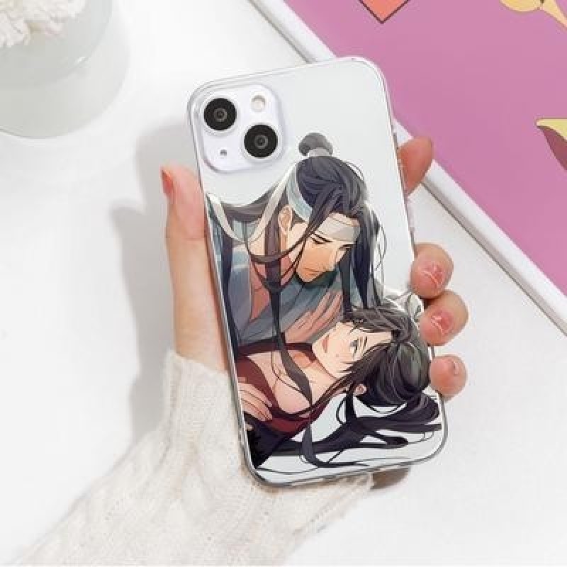 Мультфильм Wei Wuxian Аниме Мягкий TPU Чехол для телефона для iPhone 14 13 12 11 Pro Max X XR Обложк