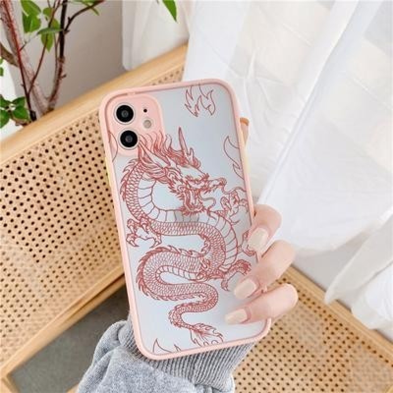 Китай Дракон Пара Чехол для телефона для iPhone 14 Plus 13 12 мини 11 Pro Max 6 7 8 Plus X XR XS MAX