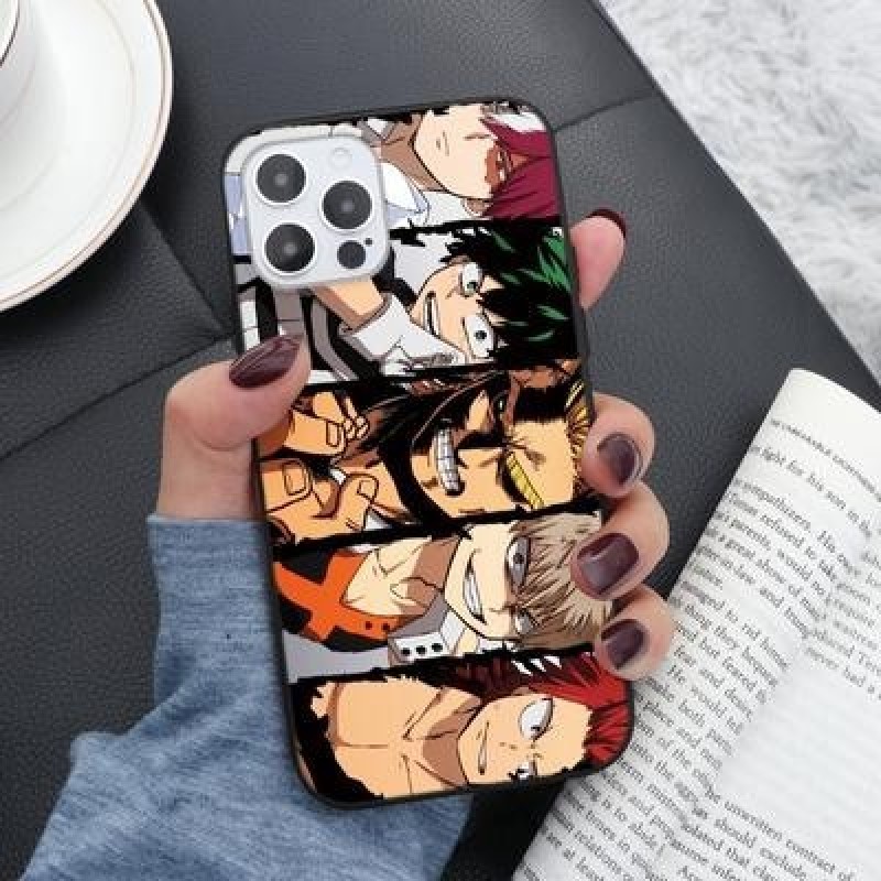 My Hero Academia Мягкий чехол для iPhone 12 11 Pro Max XR 7 Samsung A52 A32 A50 A51 S21 A12 A72 A71