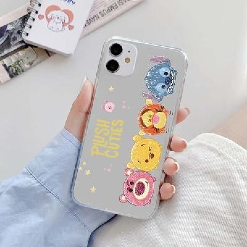 Симпатичный мультяшный чехол для iPhone 14 13 12 11 Pro Max SE 2020 7 Xiaomi Mi 12T 11T Redmi Note 1