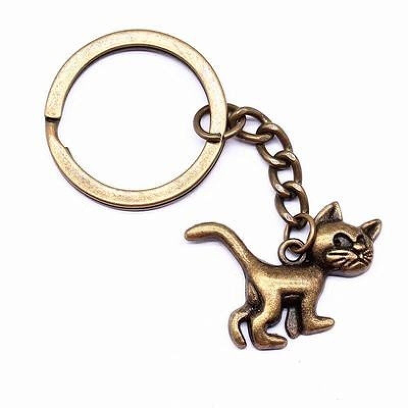 1 шт 30x22mm Cat Charms Брелок идеи подарков