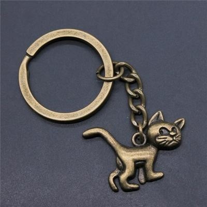 1 шт 30x22mm Cat Charms Брелок идеи подарков
