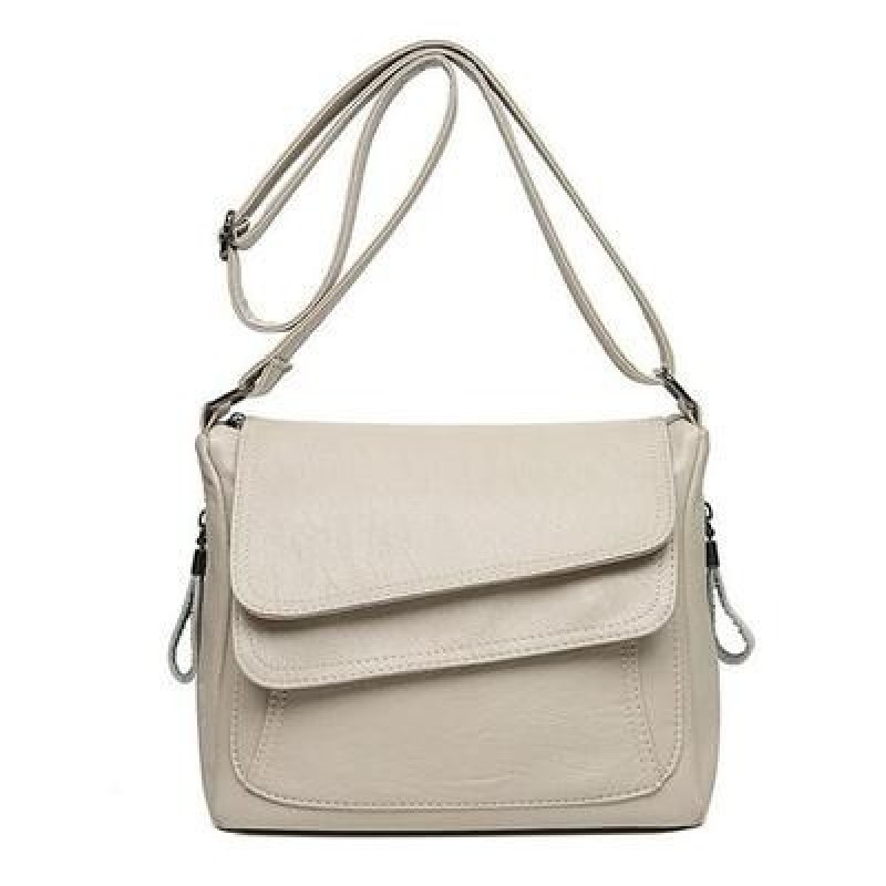 2022 Лето Новая мягкая кожа Роскошная женская сумка Crossbody Bag Ladies Fashion All-match Large-cap