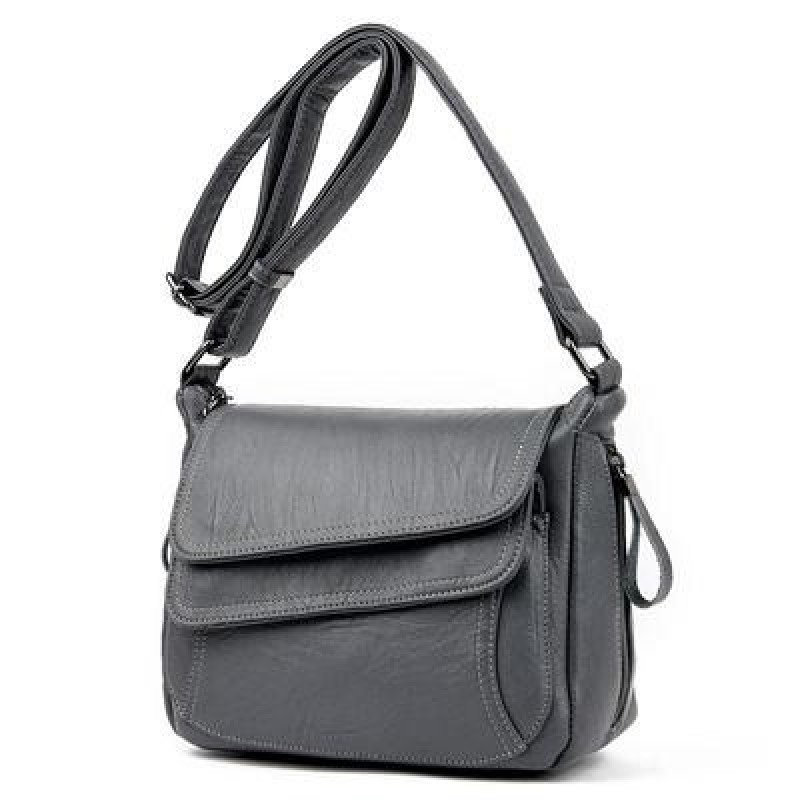 2022 Лето Новая мягкая кожа Роскошная женская сумка Crossbody Bag Ladies Fashion All-match Large-cap