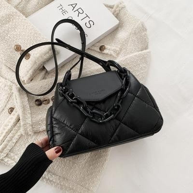 Kawaii Tote Сумка 2022 Хит Зимний PU Кожаная мягкая стеганая женская дизайнерская сумочка Роскошный