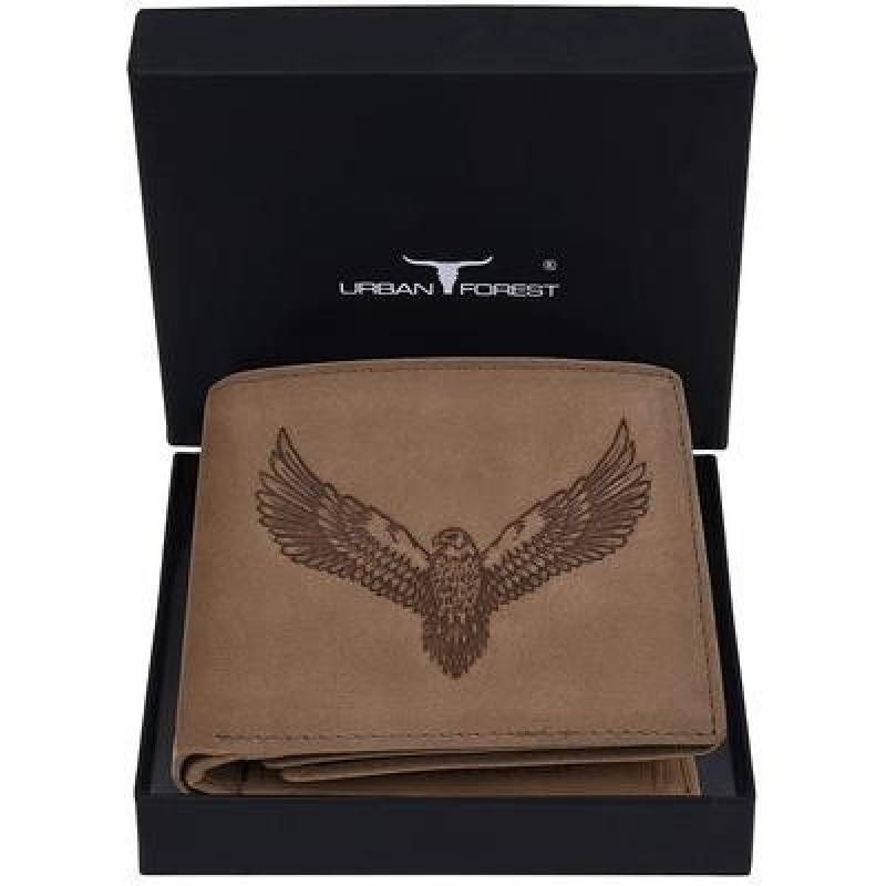 Zeus Vintage Brown Кожаный бумажник с RFID-блокировкой для мужчин