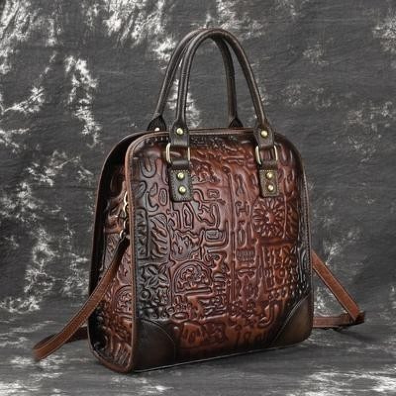 Винтаж Подлинная кожа Totes Женщины Письмо Молния Crossbody & Плечо Сумки Универсальная сумка-ме