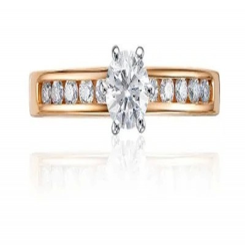 Помолвочное золотое кольцо Vesna jewelry 11674-151-00-00 c бриллиантами