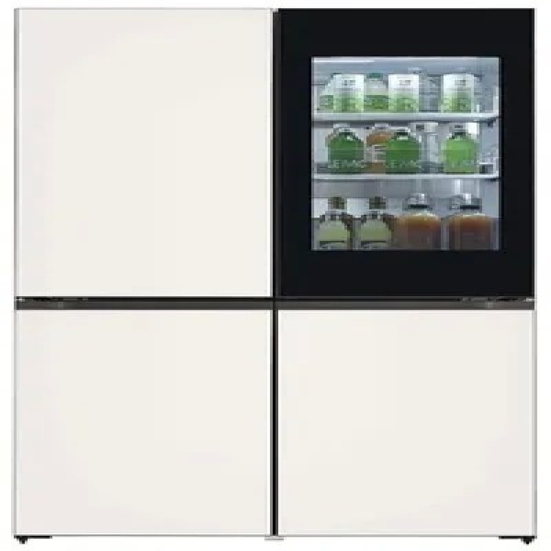Холодильник LG GR-X24FQEKM Objet Collection, бежевый