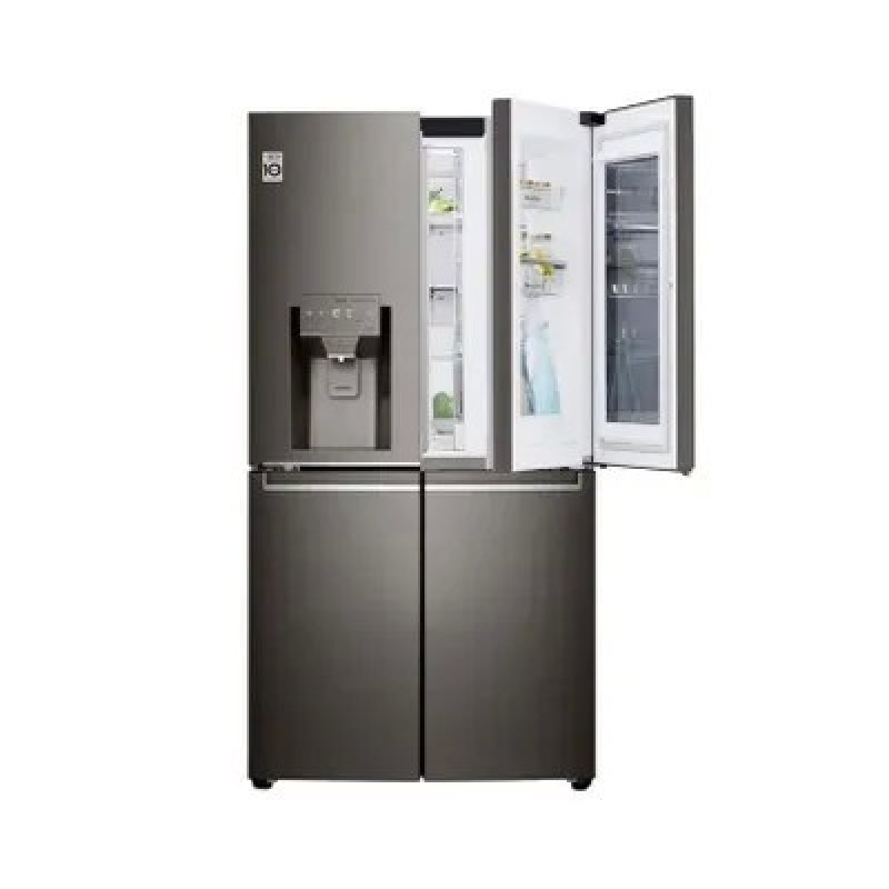 Холодильник LG GR-X24FMKBL, темно-серый, серебристый